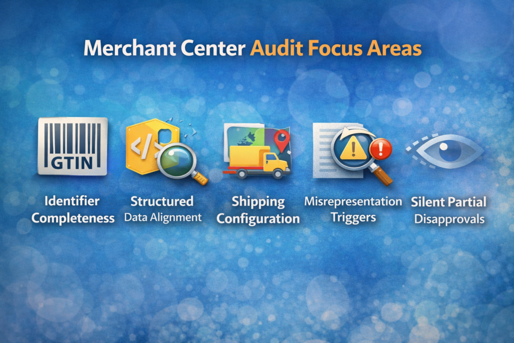 Merchant Center audit focus areas