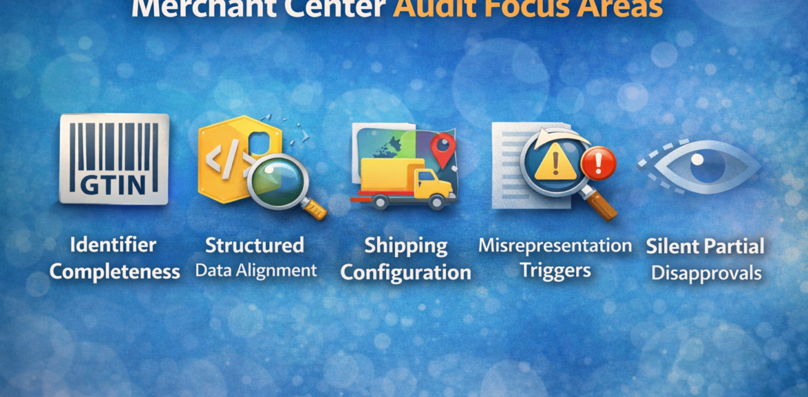 Merchant Center audit focus areas